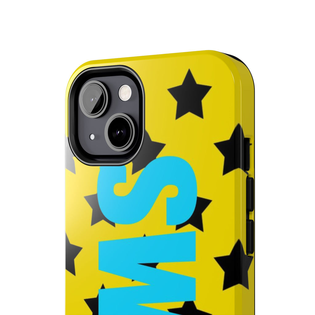 SWAG Star Phone Case — Bold Yellow & Blue Tough Protective Case