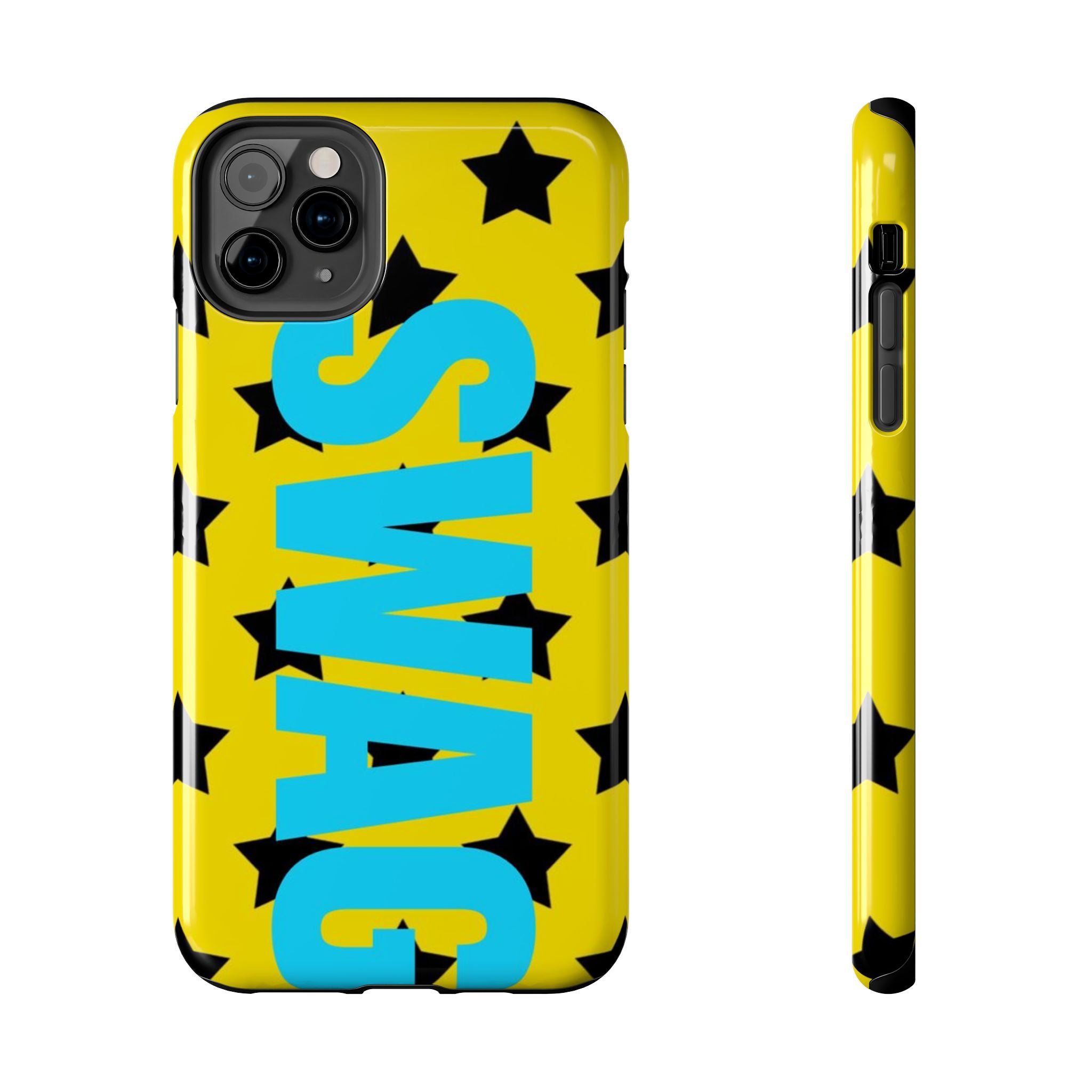 SWAG Star Phone Case — Bold Yellow & Blue Tough Protective Case