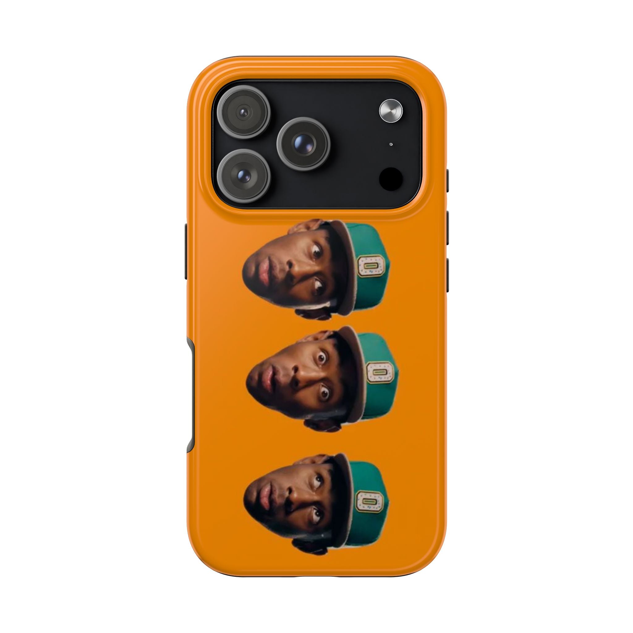 Phone Case — TYLER Triple Portrait Pop Art on Orange