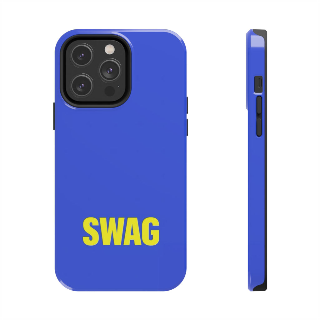 SWAG Blue Tough Phone Case — Bold Protective iPhone Cover