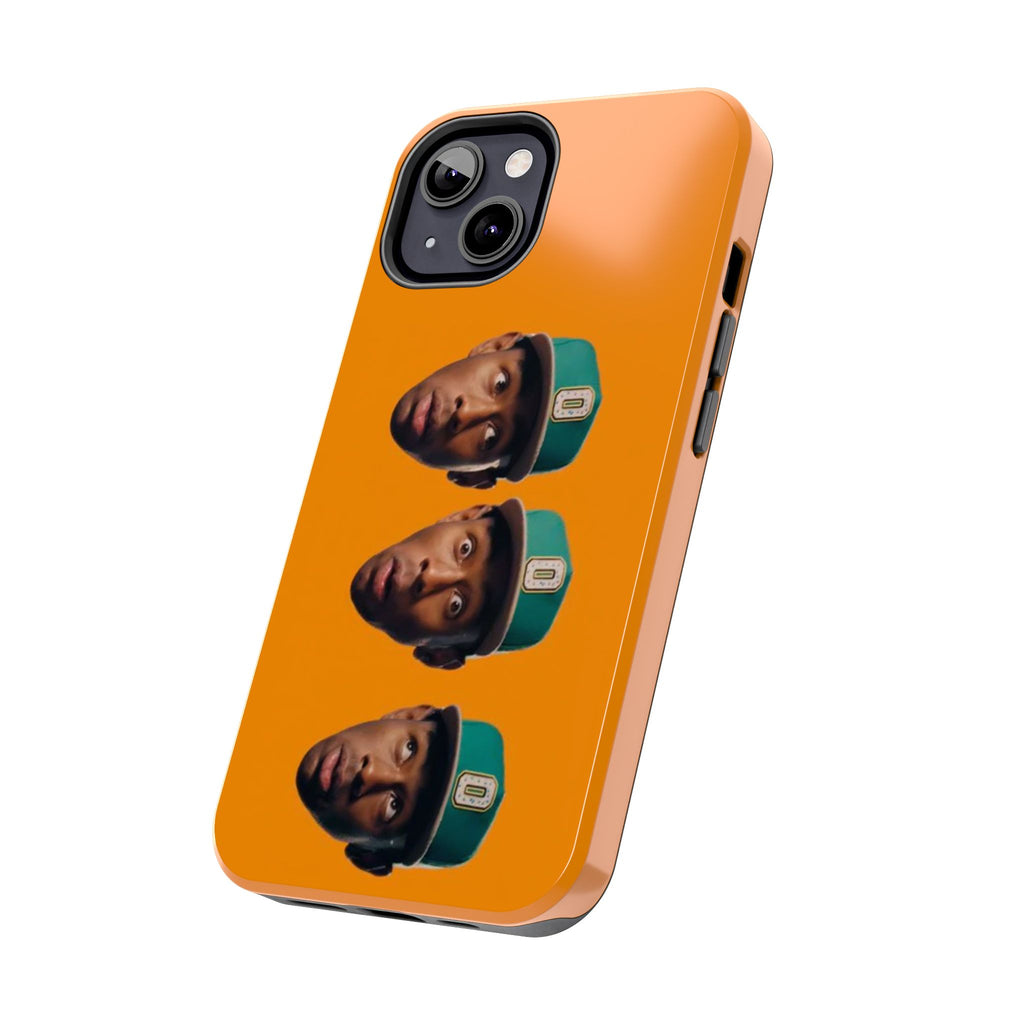 Phone Case — TYLER Triple Portrait Pop Art on Orange