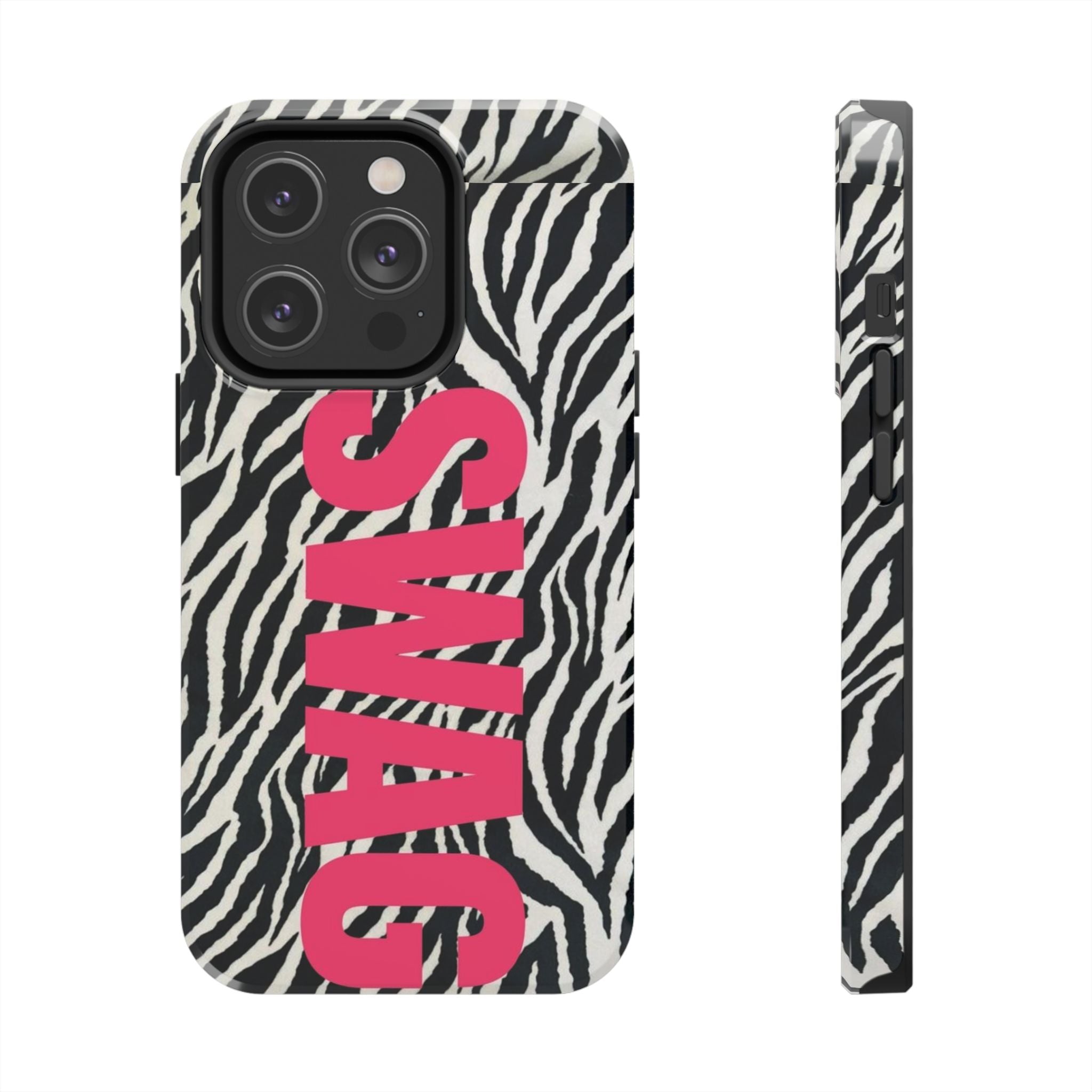 SWAG Zebra Print Phone Case — Tough Protective iPhone Cover