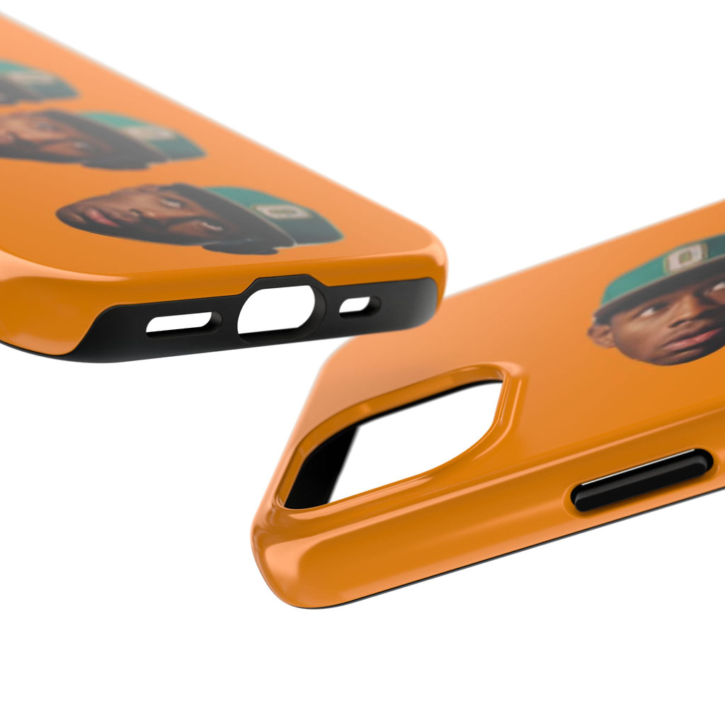 Phone Case — TYLER Triple Portrait Pop Art on Orange