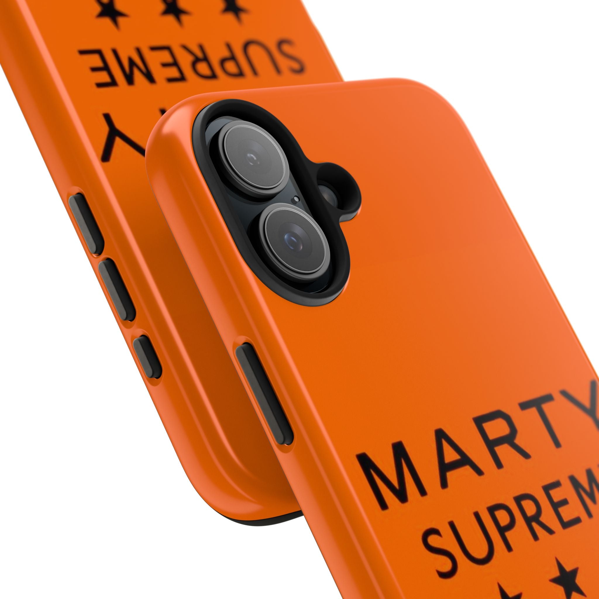 Marty Supreme Tough Phone Case — Orange 'Dream Big' Protective Cover