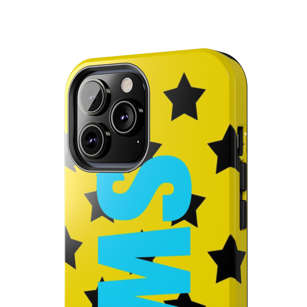 SWAG Star Phone Case — Bold Yellow & Blue Tough Protective Case