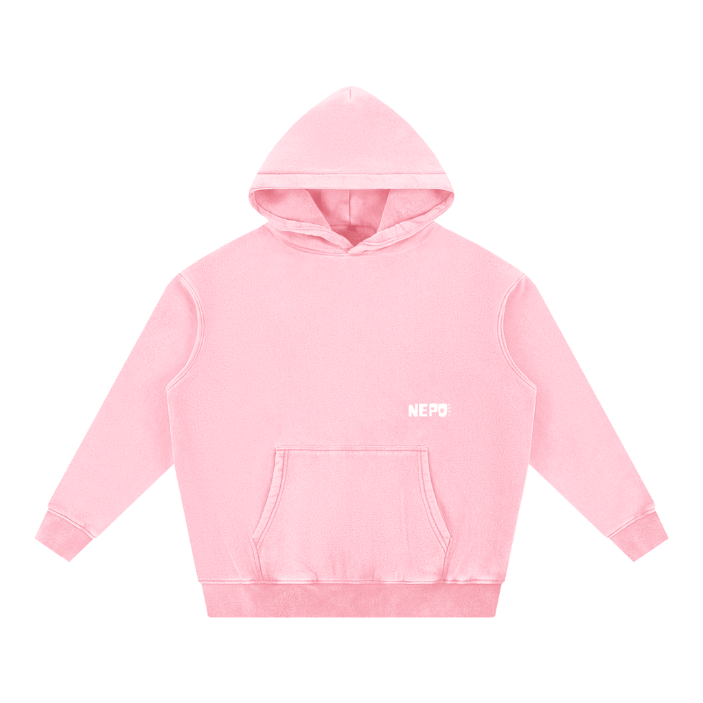 Snow Wash Fleece Oversize Hoodie