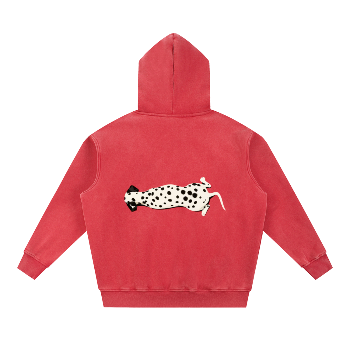 Snow Wash Fleece Oversize Hoodie