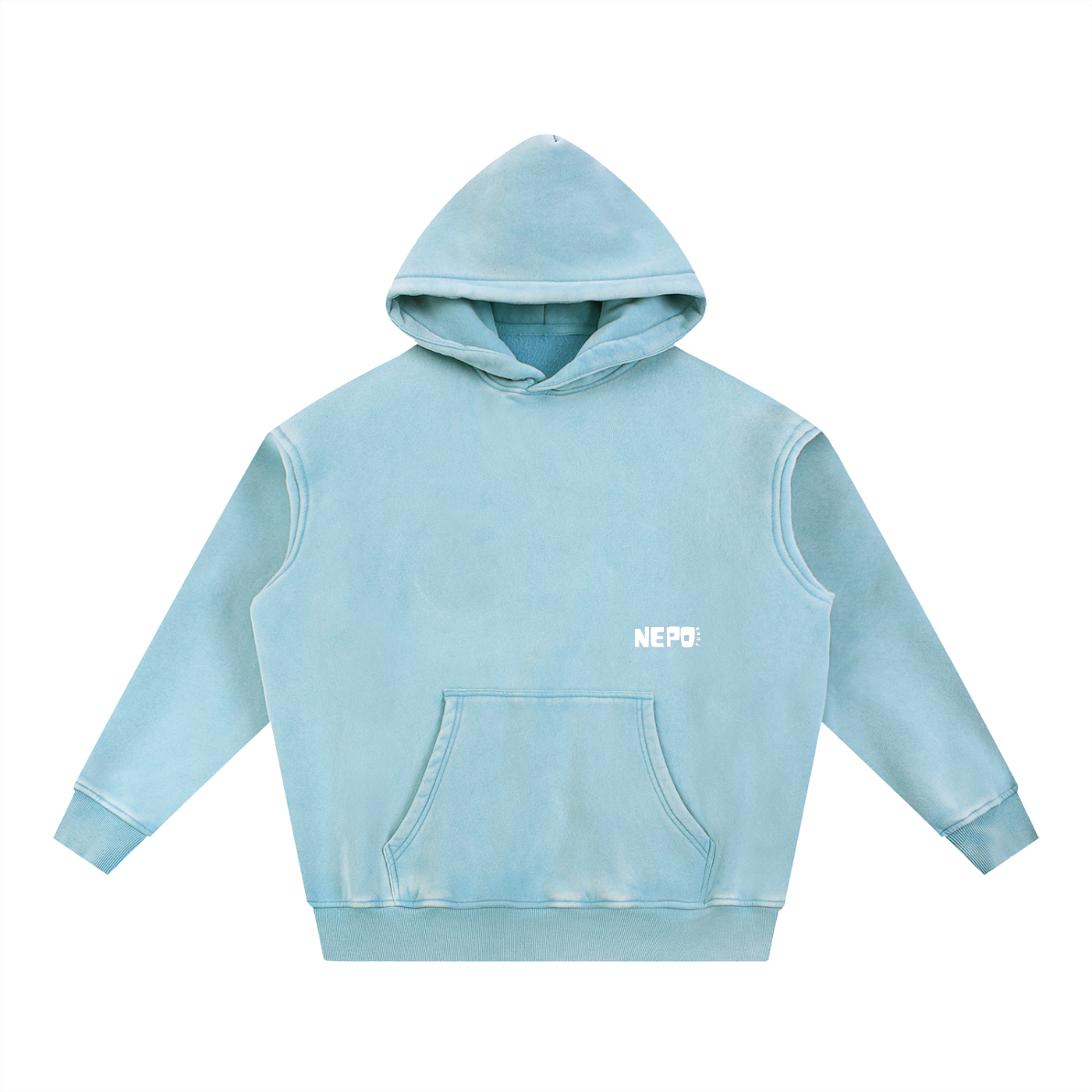 Snow Wash Fleece Oversize Hoodie