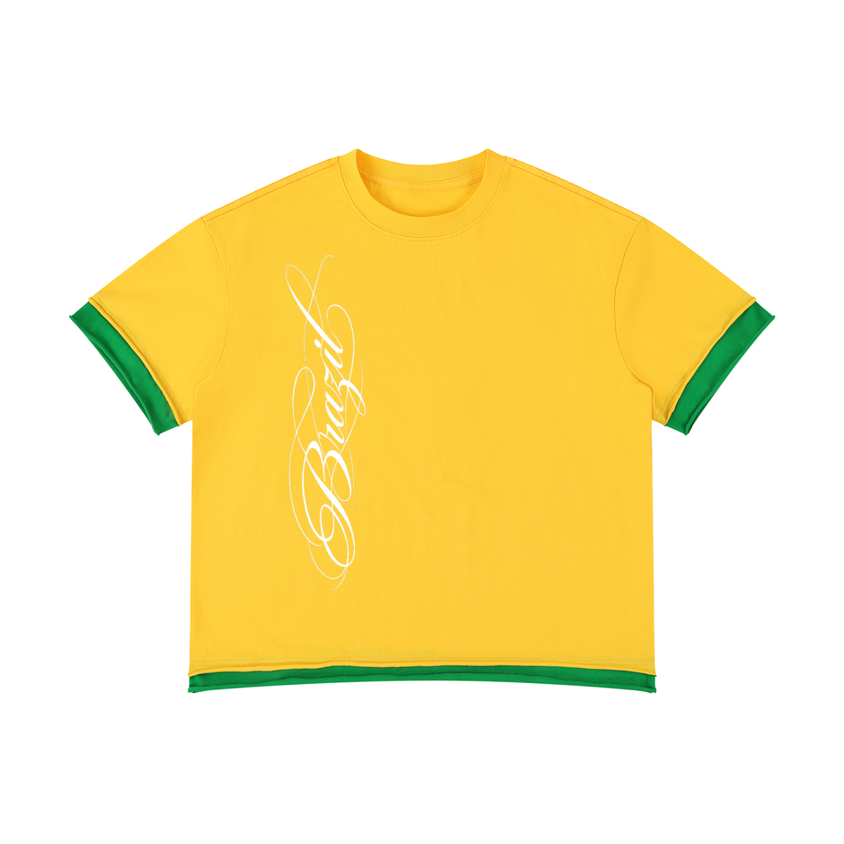 BRAZIL - Boxy Color Block T-Shirt