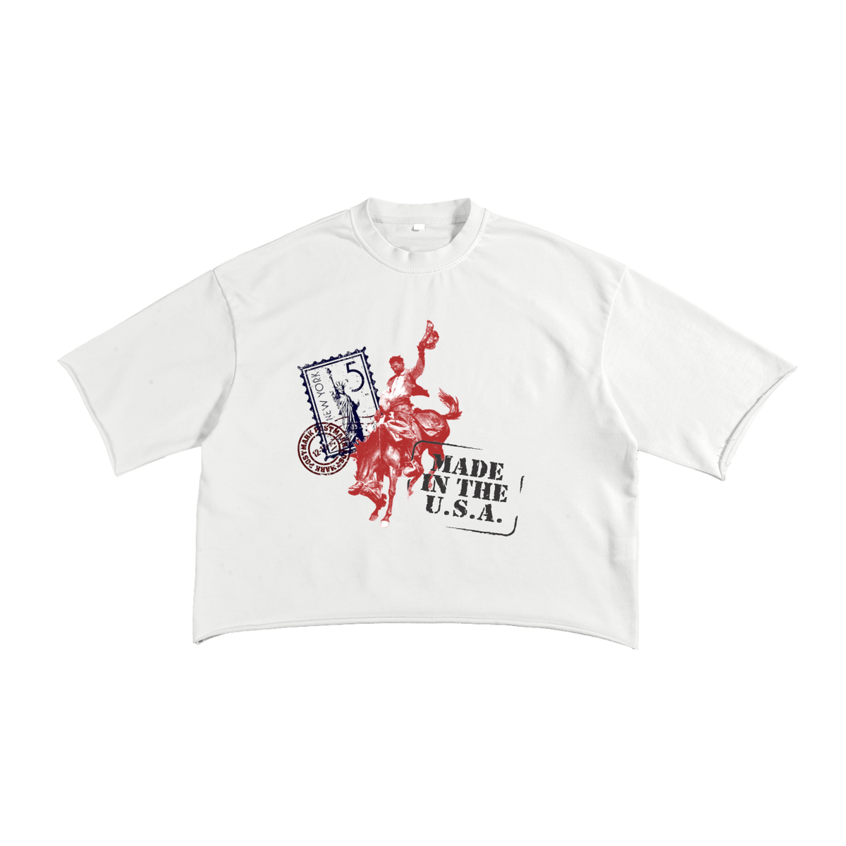 Made in USA - French Terry Raw Edge T-Shirt